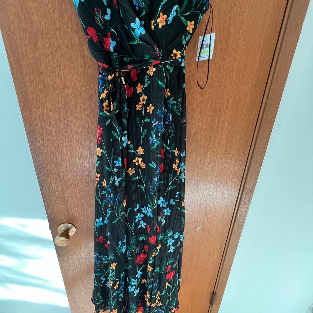Night Way Collections Black Floral Dress